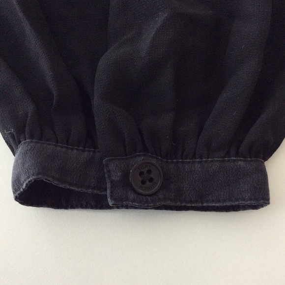 Tory Burch Sydney Black Pleated Silk Dress - Picture 16 of 16